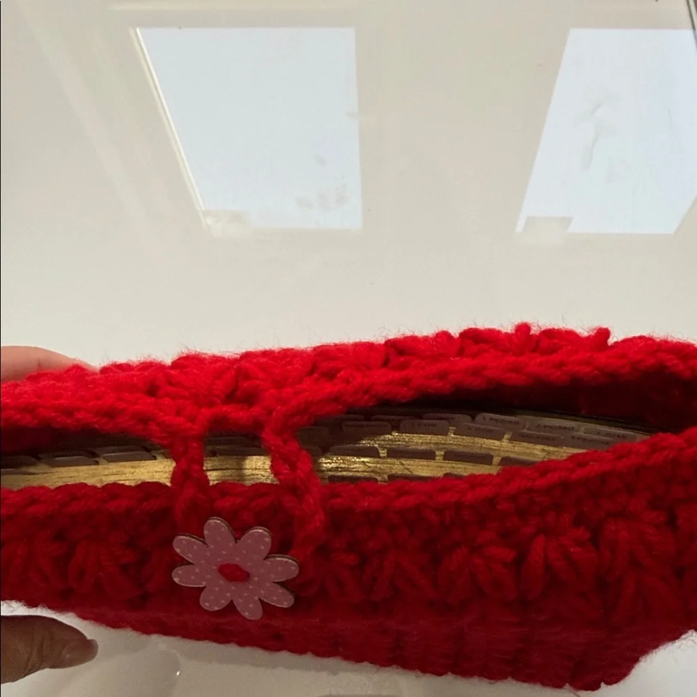 Red Knit Pouch